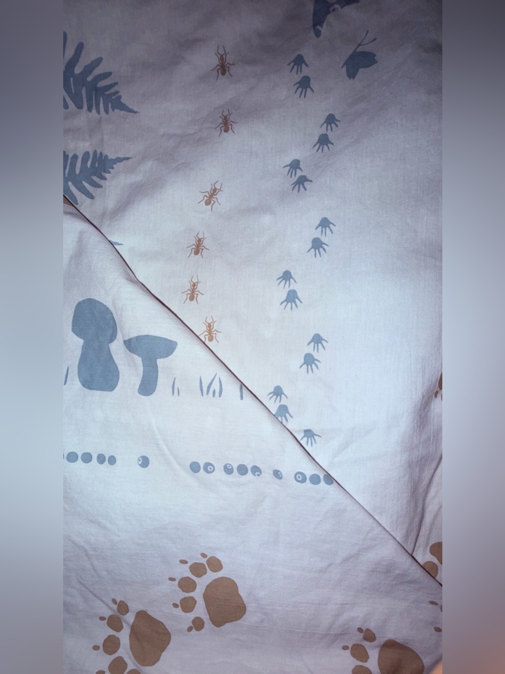IKEA VANDRING SKOGSLIV Twin Duvet Cover Fox Woodland Forest 100% Cotton - Picture 2 of 4